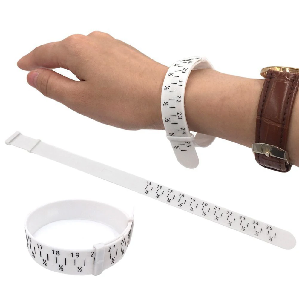 Newest Trendy Standard Bracelet Measuring Ring Tool Finger Wrist Circle Measuring Belt Tool Ring Bracelet Wristlet Watch Sizer