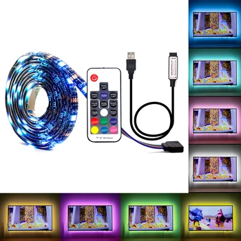 

5V RGB LED Strip USB 5 V Led Strip Light TV Backlight 2835 1 - 3 M Lighting Desktop 5 V Led Strip Lights Lamp Tape Diode Ribbon