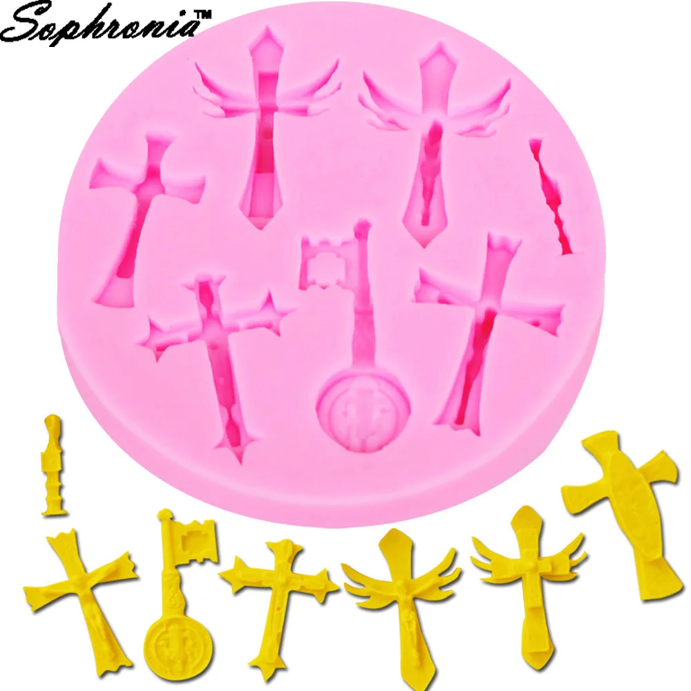 

10PCS/SET M268 Cross Key Cake Border Silicone Fondant Mold Cake Decorating Tool Craft Chocolate Candy Fimo Clay Gumpaste Mold