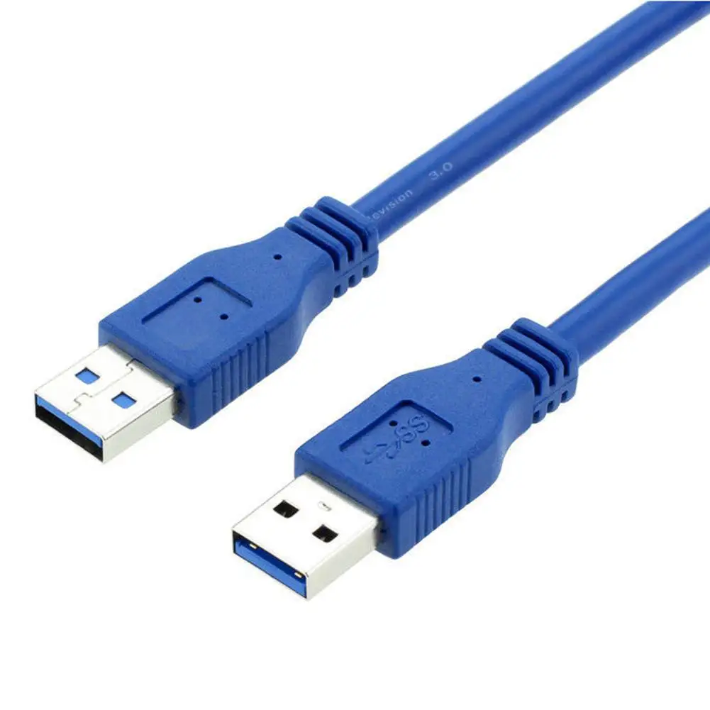 Супер Скоростной USB 3,0 тип A Мужской Удлинительный кабель для радиатора веб-камеры автомобиля MP3 камеры компьютера USB Дата-кабель быстрая скорость - Цвет: Blue