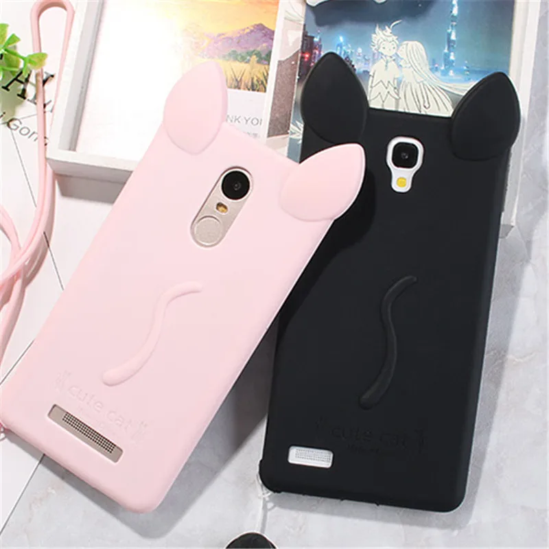 Xiaomi Redmi Note 4X Case Cover Cute 3D Cat Ear Cartoon