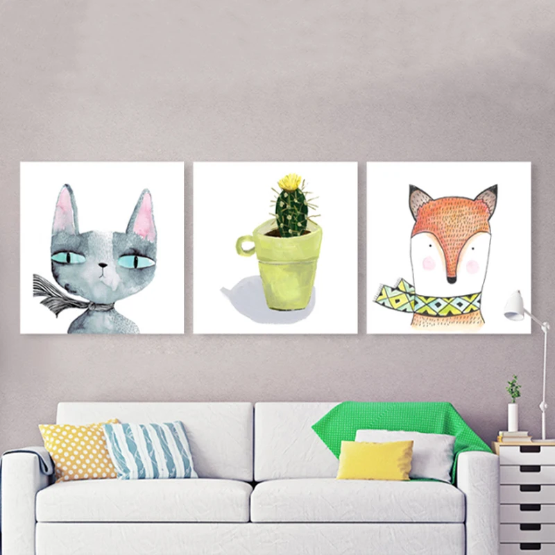 Modern-Nordic-Animals-Canvas-Painting-Watercolor-Painting-Poster-Pop-Wall-Pictures-for-Living-Room-Wall-Art (2)