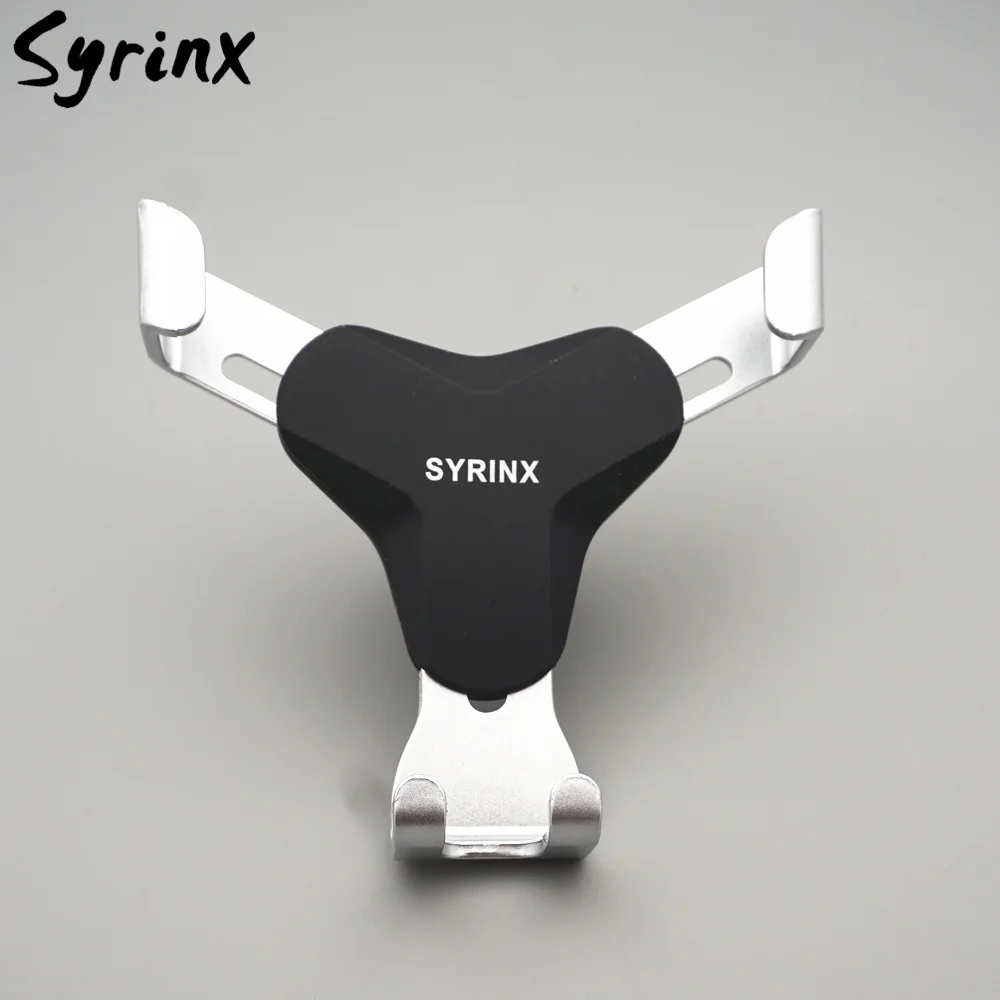 SYRINX Авто поддержка мобильного телефона для iPhone X Xiaomi samsung note8 автомобильный держатель на вентиляционное отверстие подставка для телефона гравитационная связь сплав регулируемый