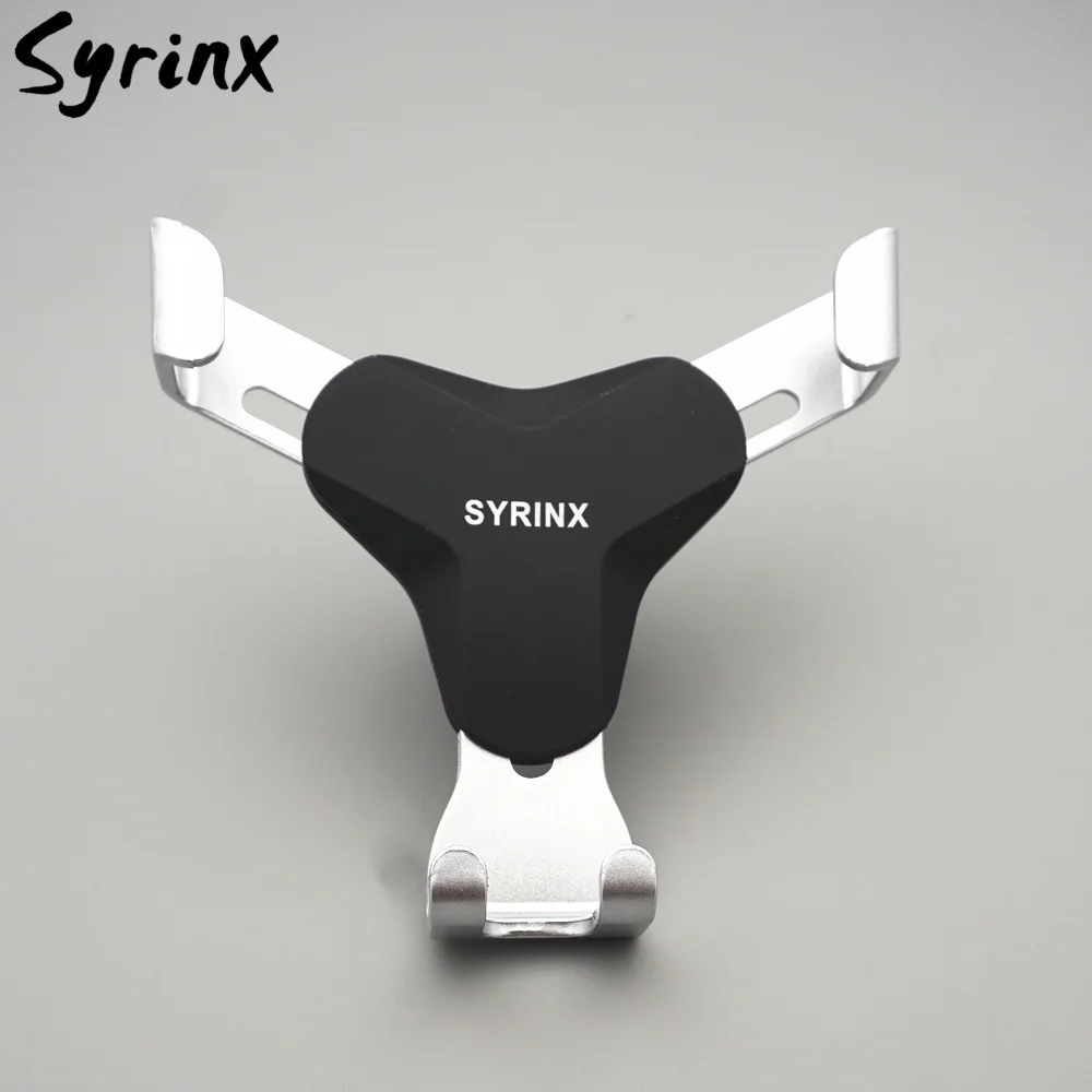 

SYRINX Auto mobile support For iPhone X Xiaomi Samsung note8 Air Vent Car Holder Phone Stand Gravity linkage Alloy Adjustable