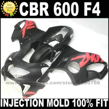 Литья под давлением комплекты для HONDA CBR 600 F4 зализах 1999 2000 CBR600 99 00 розовый черный зализа комплект пластиковые детали S9