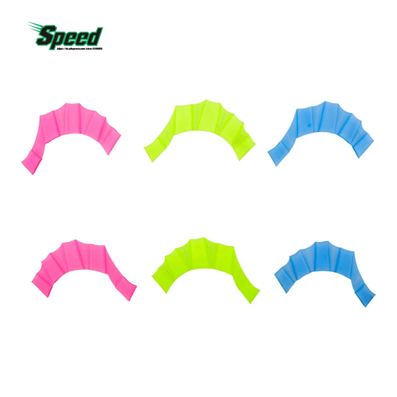 

Soft Silicone Swimming Fins Flippers Frog Hand Swim Web Webbed Glove Training Paddle Dive Swimming Equipment Multi Size