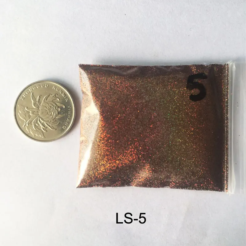 Rikonka 10G голографический блестящий порошок Сияющий сахар ногтей Блеск Лидер продаж пыли порошок для ногтей искусство украшения 21 Цвета - Цвет: LS-5