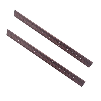 

2pcs Rosewood 21 Frets 3 String Cigar Box Guitar Fretboard Fingerboard Part for Cigar Box Guitar Lovers