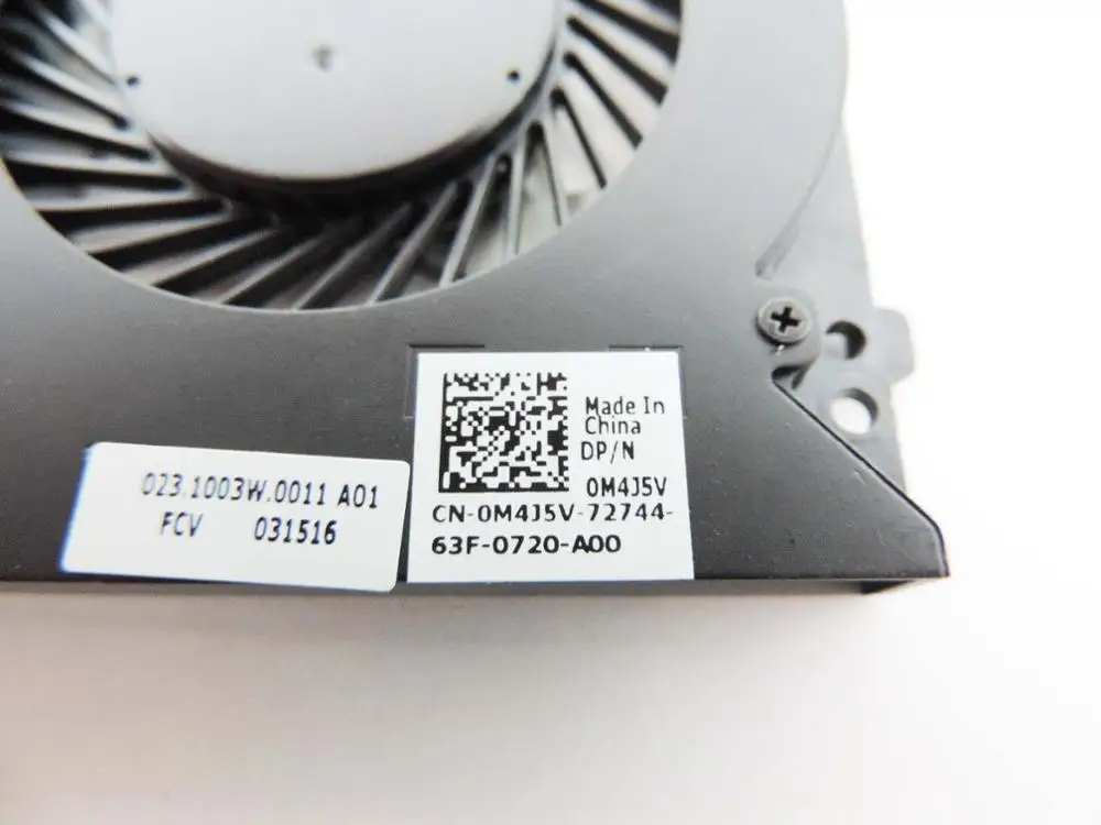 Вентилятор охлаждения процессора для ноутбука/ноутбука DELL Latitude 15 3570 3470 0M4J5V