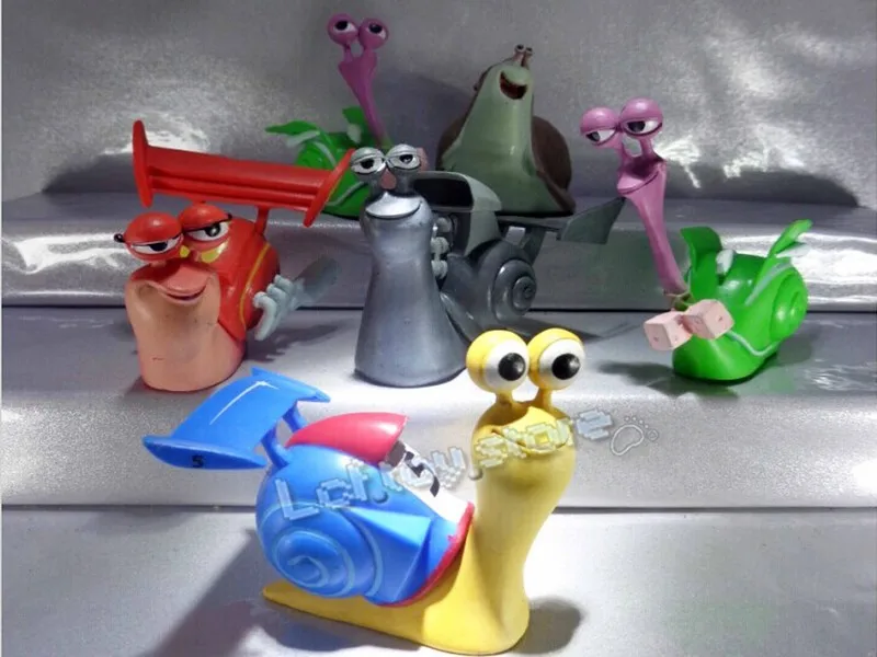 Turbo Snail (6pcs/Set) PVC Action Figure Model Collection Doll&Toys