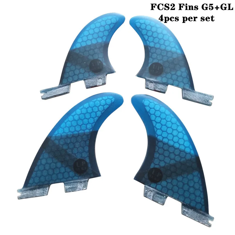 

FCSII G5+GL Surfboard Blue/Black/Red/Green color Honeycomb Fins quad fin set FCS 2 Fin Hot Sell FCS II Fin Quilhas