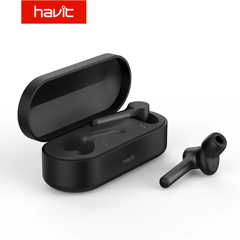

HAVIT New I92 Bluetooth Earphone Wireless TWS Sport Headset IPX5 Touch Screen Panel Earbuds With Microphone Bilateral call