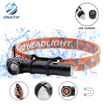

Multi-function rechargeable LED headlamp led flashlight T6 waterproof headlight Can be used as a flashlight and work light