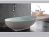 1800 X 820 X 540 MM PAZZO STONE SOLID SURFACE FREESTANDING BATHTUB EXTERNAL BLACK INSIDE WHITE OVAL CORIAN SOAKING TUB 1005A 3