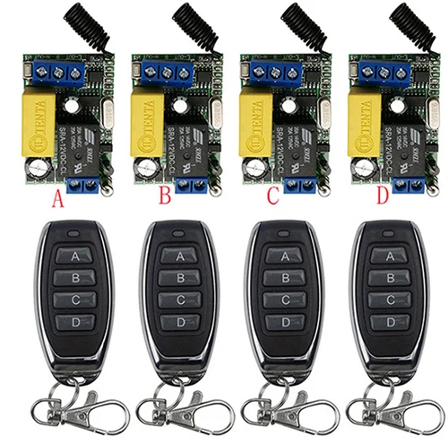 Xuanlongyuan AC220V 1CH 10A RF беспроводной пульт дистанционного управления реле системы