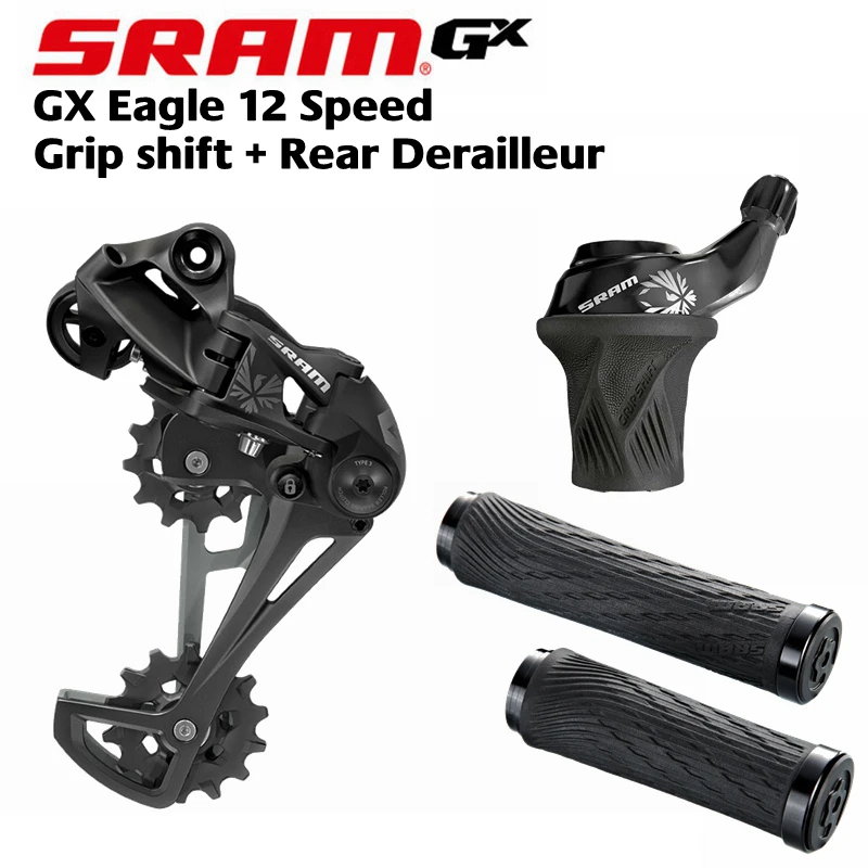 SRAM GX Eagle 12-speed Grip Shift+ Тип 3 X-HORIZON задний переключатель 12-скоростной-черный с рукояткой