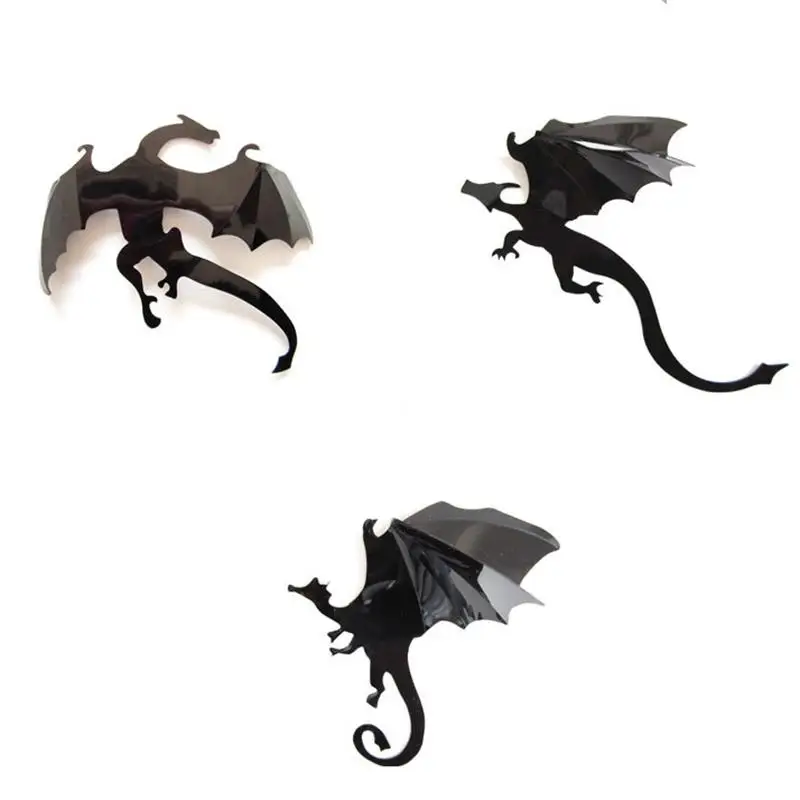 3d halloween game of thrones dragon wall sticker removable vinyl decal art room decor decoration waterproof