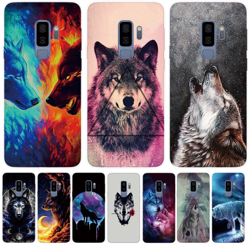 

Fundas Silicone Phone Case For Samsung Galaxy M10 M20 M30 A10 A30 A50 S10 5G S8 S9 Plus S10e Cover Classic Wolf