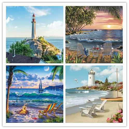 

New 5D DIY diamond painting "beautiful scenery" embroidery cross stitch round diamond mosaic painting home decoration