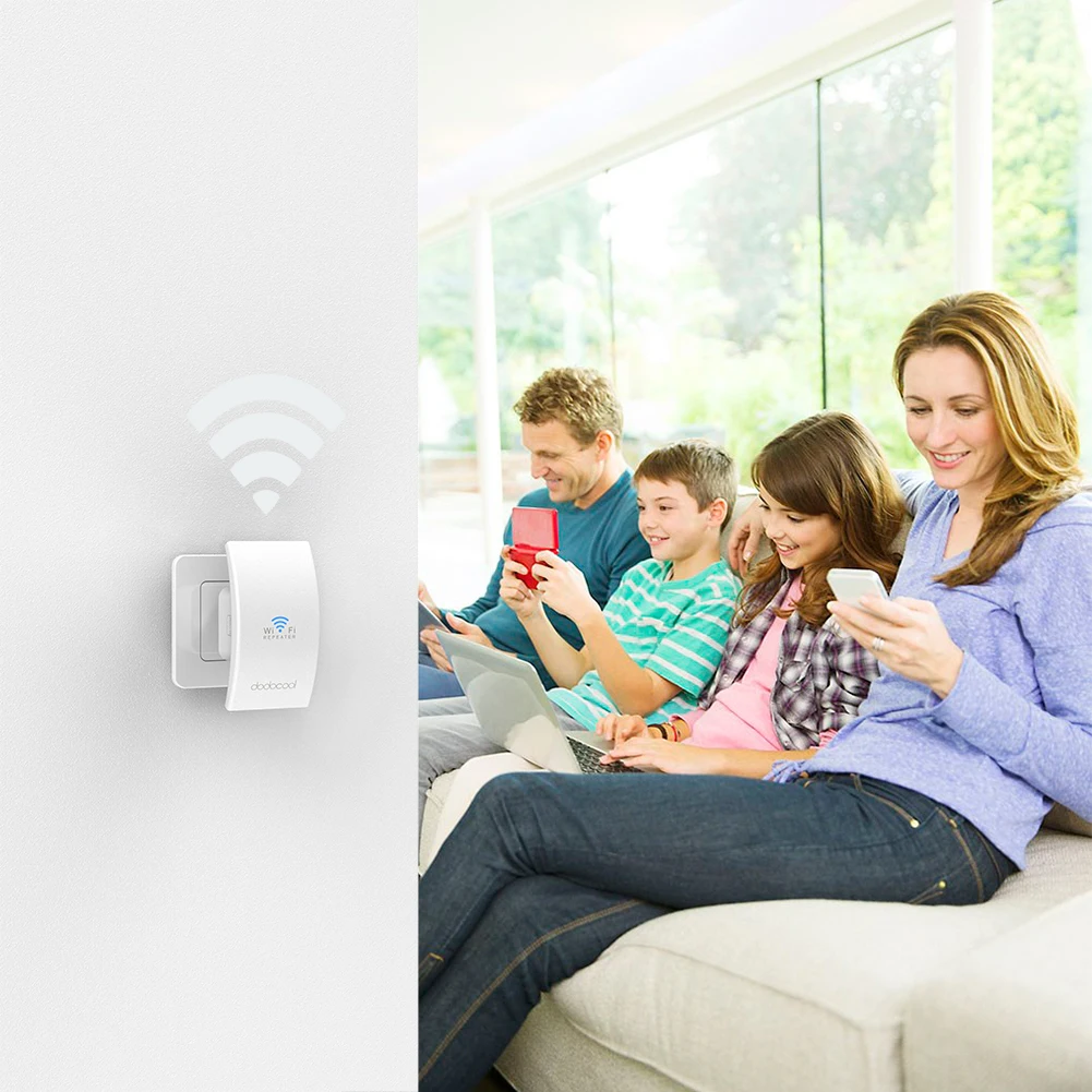 Настенный Wi Fi ретранслятор беспроводной расширитель диапазона усилитель