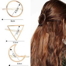 1 шт. лаконичная Геометрическая треугольный металлический заколка для волос модная полая Милая заколка для волос для женщин Подарки для девочек