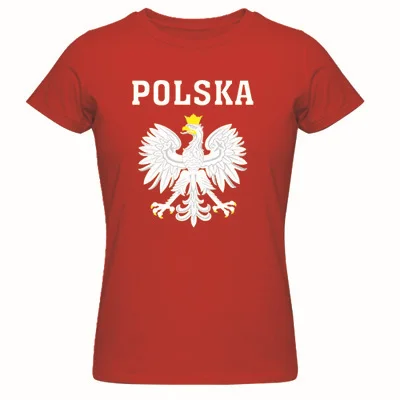 Polka POLAND идеально подходит для женской футболки хлопок camisetas mujer kawaii футболка Женская с коротким рукавом укороченный Тройник