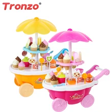 Tronzo ролевые игры игрушки 39 шт./компл. моделирование Кондитерские десерт башня тележка игрушка Смешные мороженое печенье конфеты игрушка "Десерт" для детей