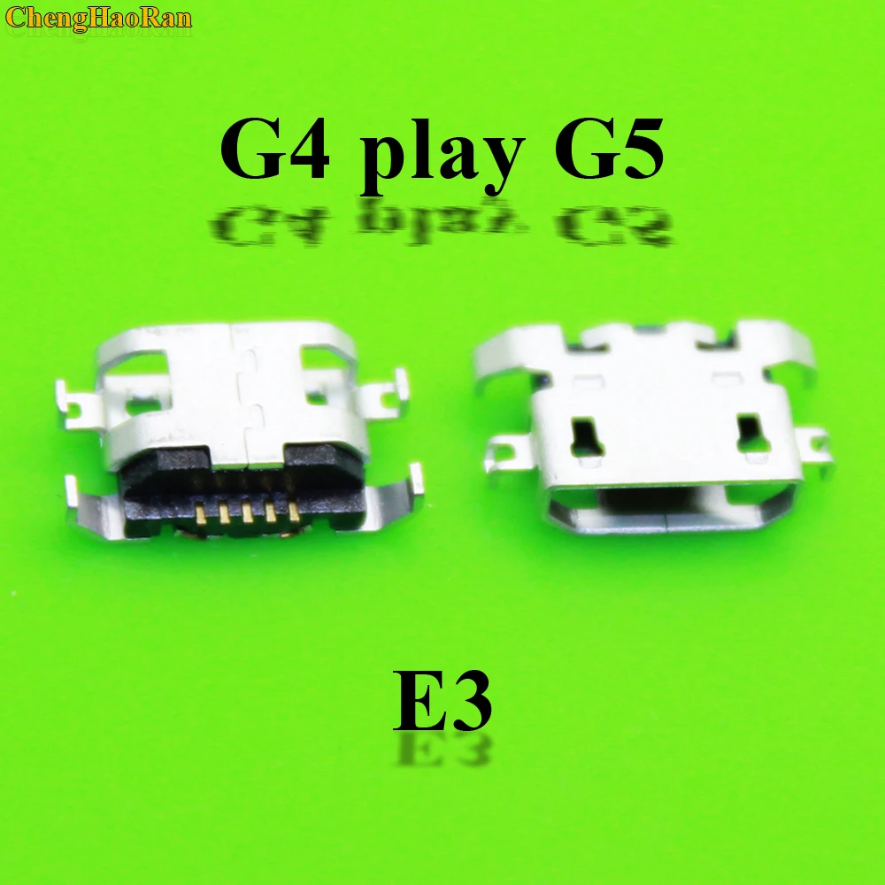 

ChengHaoRan 10-50pcs Micro mini USB Charging Dock jack Connector for Motorola Moto G5 G4 play XT1625 E4