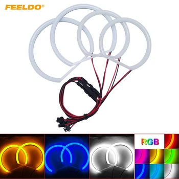 

FEELDO 1Set Auto Halo Rings Cotton Lights SMD LED Angel Eyes for E46/5 E46 Compact(2000-2004) E83/X3 DRL 4-Color #AM4304