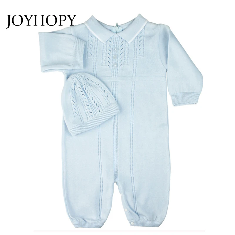 

2018 spring - Autumn baby boy girl clothing Cotton Long Sleeved baby boy clothes Knitted baby romper Infantil babies