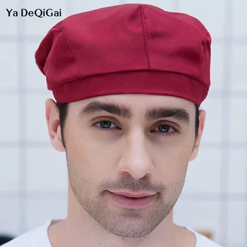 

Food Service Chef Hats Restaurant Kitchen Workwear Cafe Bar Waiter Beret Baking Caps Men Women Breathable Forward Caps chef hats