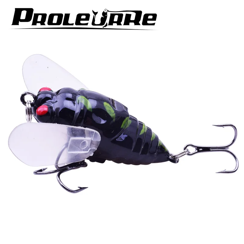 1PCS Cicada 5.8g 4.5cm Perch Insect Lure Bait Fishing Lure Treble Barb Hooks Fishing Tackle Artificial Bait Fishing Accessorie