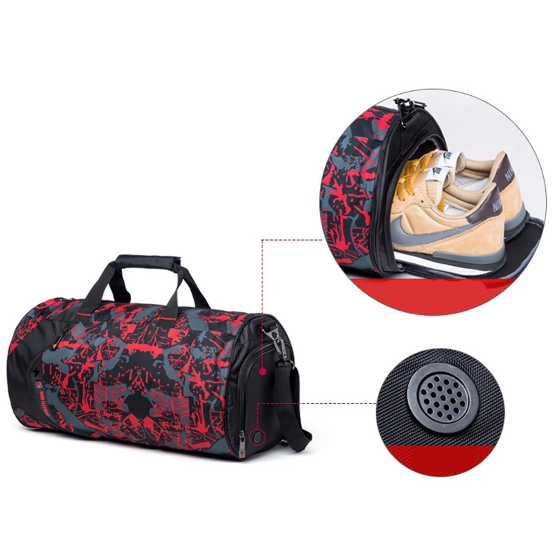 Высокое качество 18L / 33L камуфляжная цветная спортивная сумка на плечо для