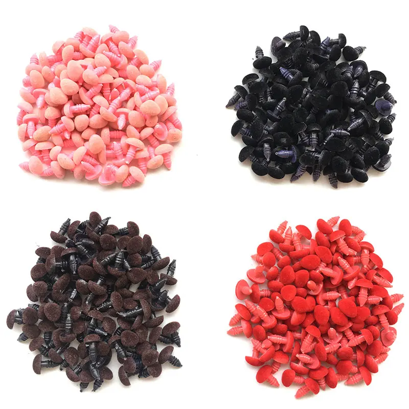 9*11mm Plastic Triangle Velvet Noses Buttons Eyes DIY for Bear Toy DIY Safety Puppy Dog Nose Accessories for Doll Toy 100pcs/lot plush doll accessories doll accessories doll clothes accessories glass doll eyes doll bag toys doll eyes doll wigs doll eyewear accessories doll eyelashes custom doll dollhouse violin crafts
