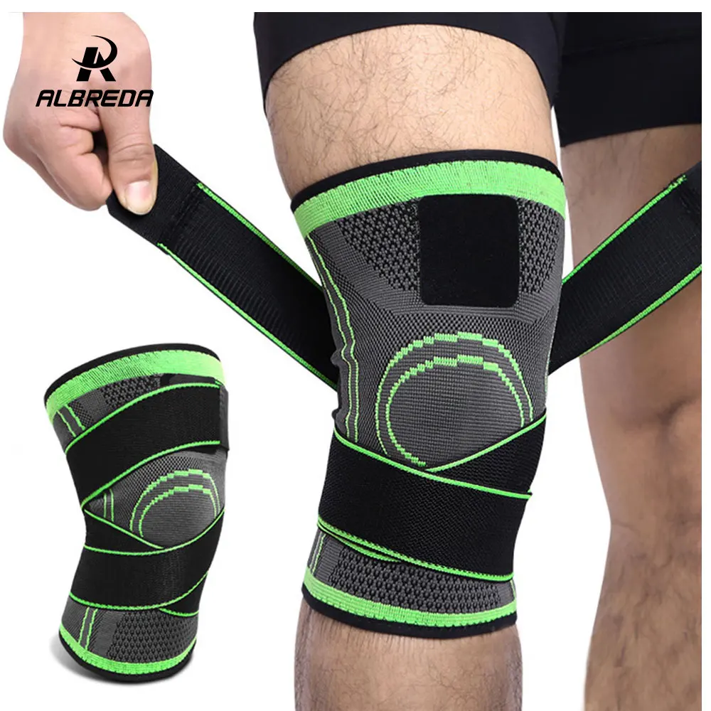 ALBREDA 1 PCS في الهواء الطلق الركبة دعم المهنية واقية الرياضة الركبة سادة تنفس ضمادة دعامة الركبة كرة السلة تنس الدراجات ALBREDA 1 PCS في الهواء الطلق الركبة دعم المهنية واقية الرياضة الركبة سادة تنفس ضمادة دعامة الركبة كرة السلة تنس الدراجات