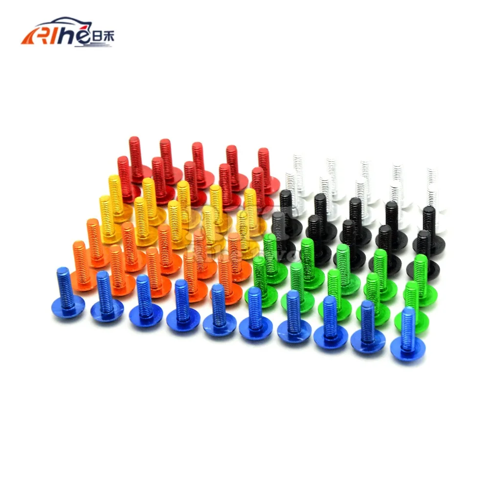 

10 pieces 6mm motorcycle fairing body screws for honda cb 750 cbr 600 f4 cb 1300 cr 250 vt cb400sf cb750 vt 600 CB600F