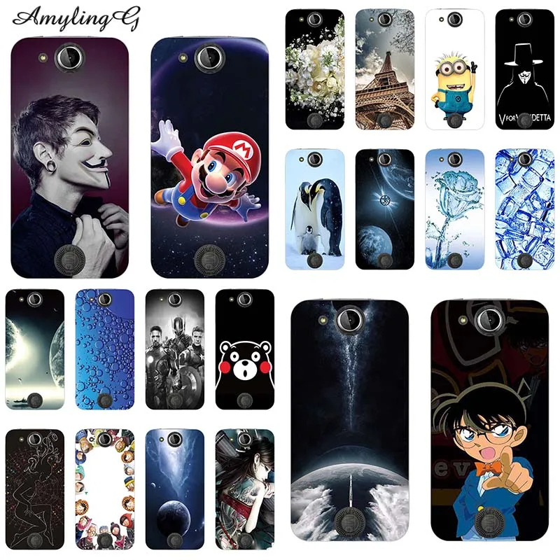 

For Acer Liquid Jade Z S57 S55 5.0" Case Print Cover Rose Wolf Cute Patterned Phone Soft Silicon TPU Case Cell Phone Cases