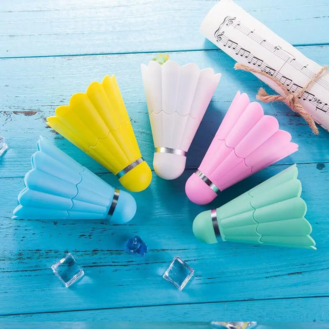 

Handheld Mini Fan Portable Rechargeable Badminton Shape USB Foldable Fan Handy Cooling Blue Pink Plastic Home Outdoor