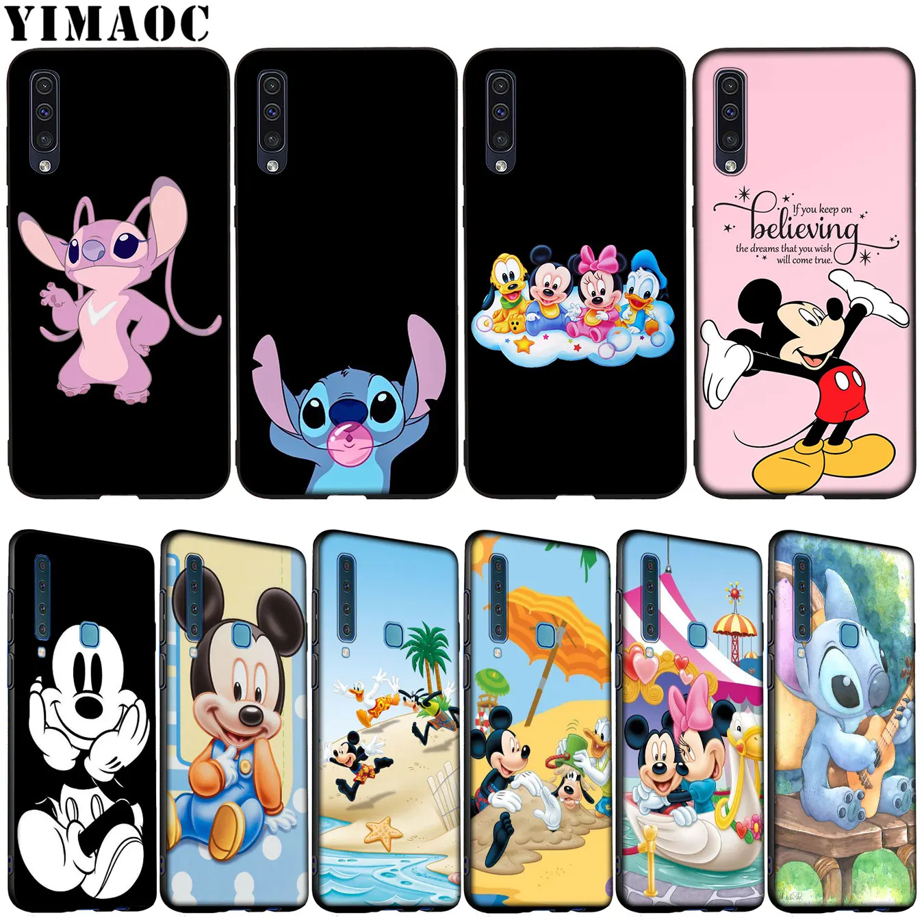 

mickey minnie mouse Lilo Stitch Soft Silicone Case for Samsung Galaxy A70 A60 A50 A40 A30 A20 A10 A10S A20S A30S A40S A50S