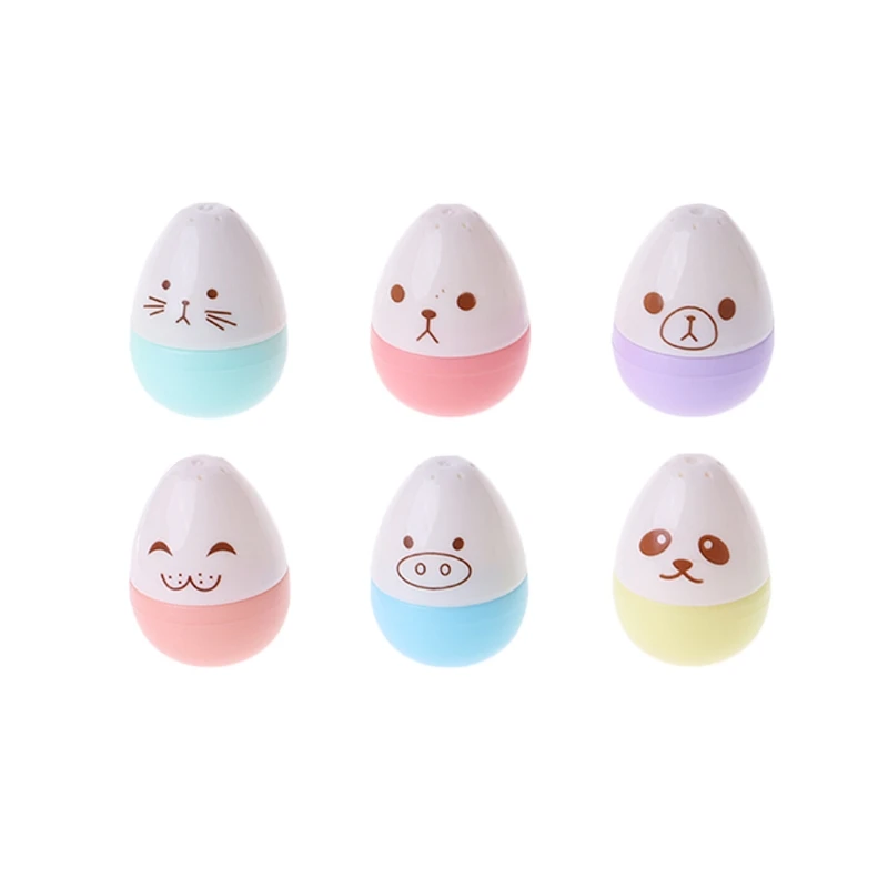 

6PC Mini Smile Egg Highlighter Paint Marker Pen Stationery Writing School Supply Highlighter Pen