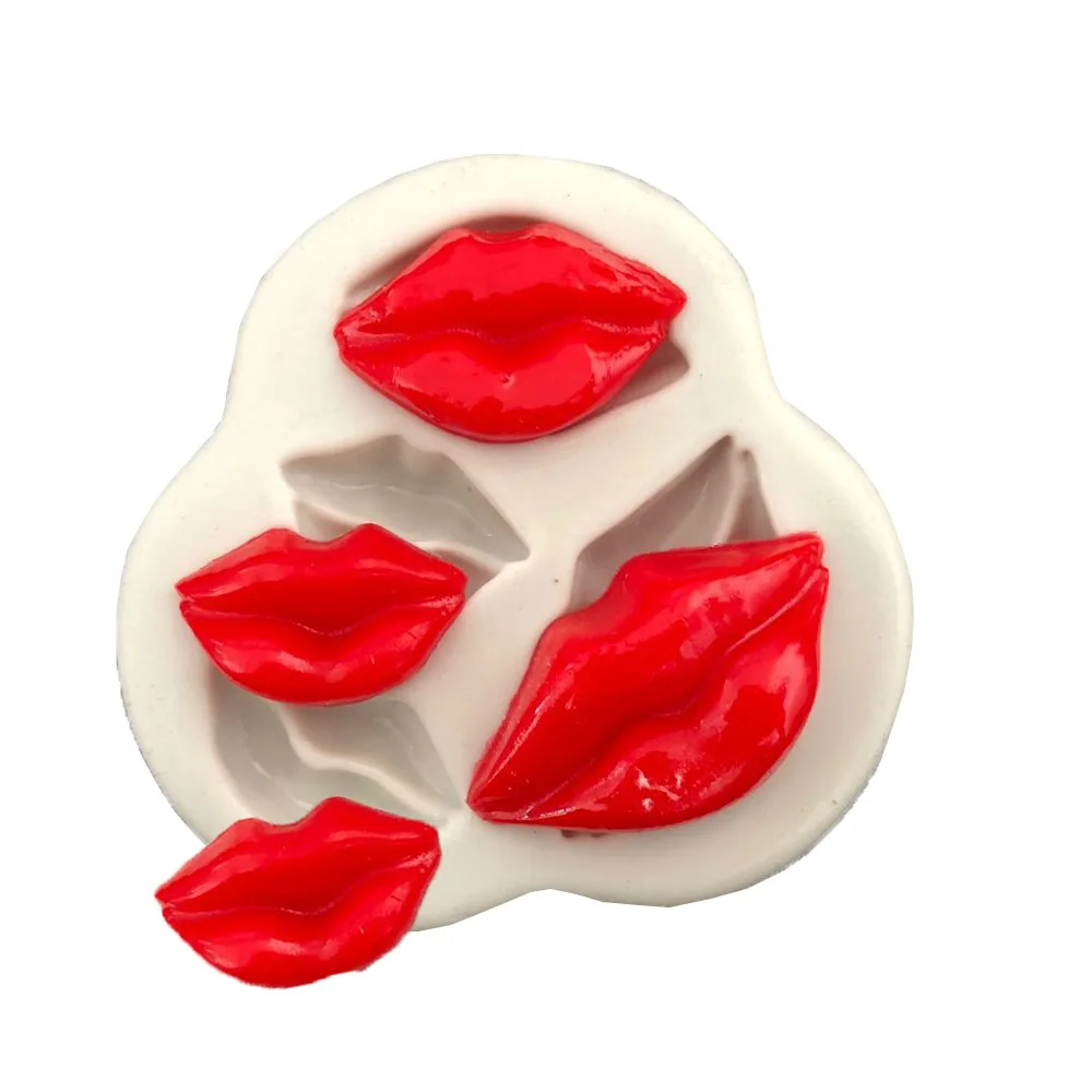 

DIY baking silicone mold lip shape cake chocolate sugar aromatherapy mold K103