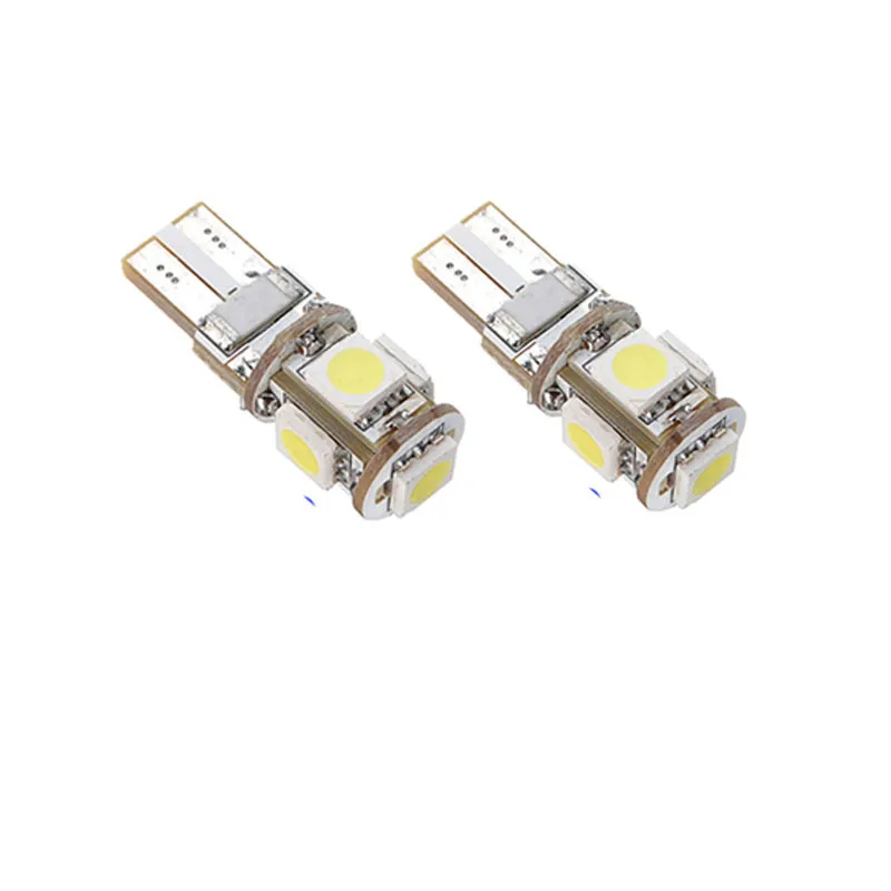 

AUTO 2 X12V T10 5-SMD 5050 W5W 194 16 Dome CANBUS Error Free Car Light Bulb Interior LED Dome Light Bulb car styling feb24