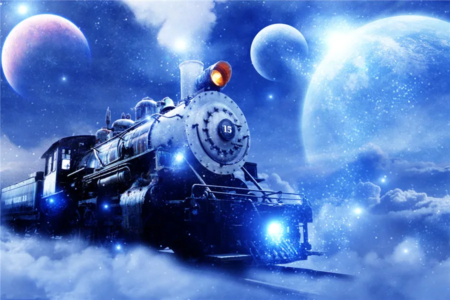 5d diamond painting Scenic transport train full drill square diamond
