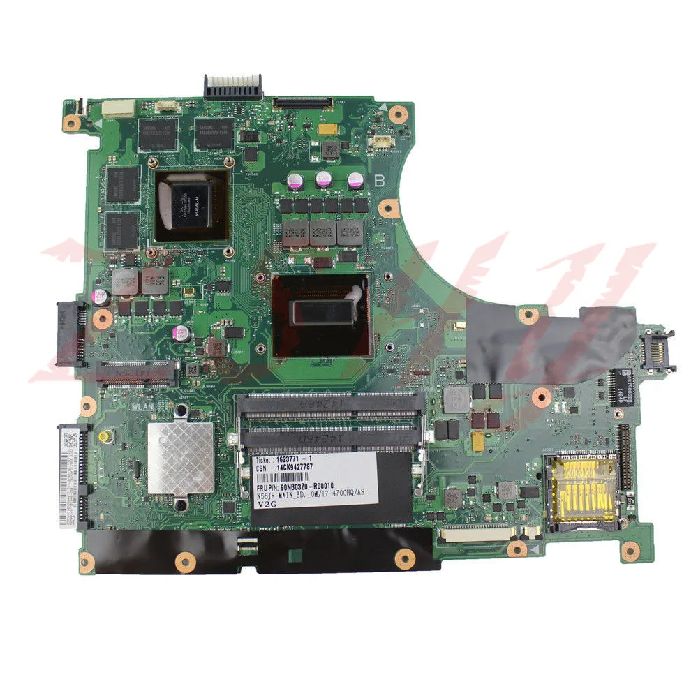  For ASUS N56JR laptop motherboard i7 cpu HM86 DDR3 Free Shipping 100% test ok
