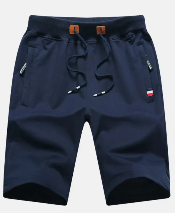 Летние хлопчатобумажные спортивные шорты Для мужчин сплошной цвет большой size5XL Для мужчин, мужские пляжные шорты Шорты Костюмы