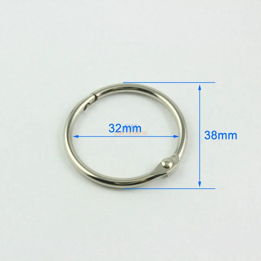 30 Pieces 32mm Metal Curtain Rings Curtain Open Rings Sliding Hook
