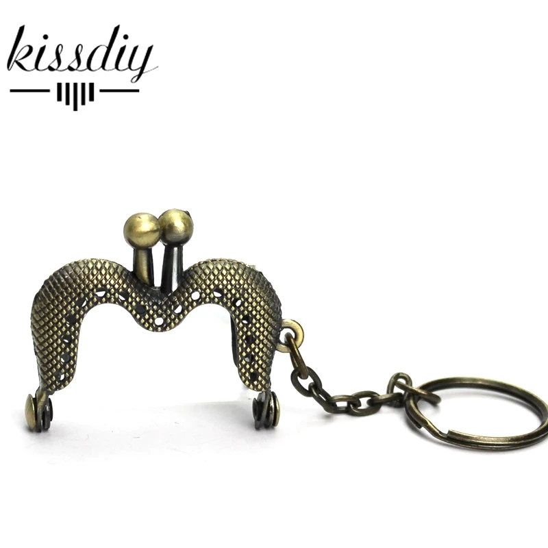 

KISSDIY 20pcs/lot 4 CM mini antique bronze M shape Metal Purse Frame handle for bag sewing kiss clasp accessories wholesale