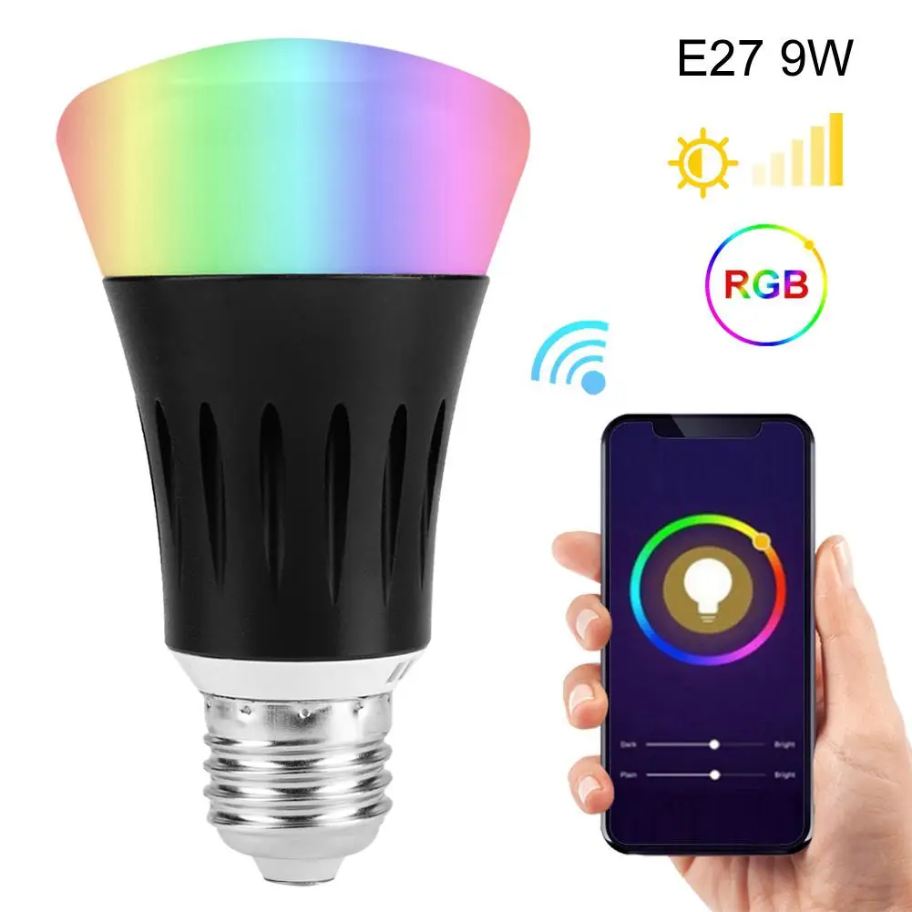 

WIFI Smart Chandelier LED Bulb 9W RGB Horn Shape Compatible With For Alexa Google Home Voice Control For Living Room Lighting