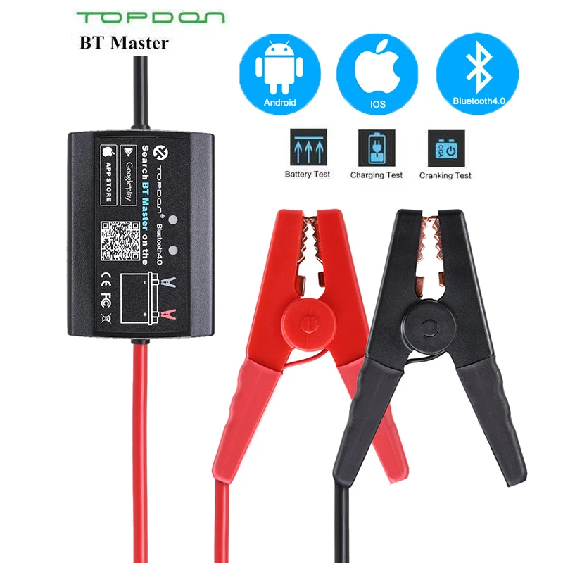 Оригинальный автомобильный тестер батареи TOPDON BT Master 12 В анализатор