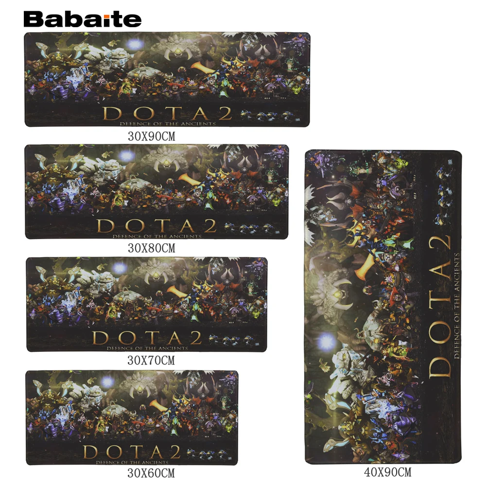  Babaite Dota 2 Logo Characters Personality Design Painting Mouse Pad Durable Overlock Rubber Mice P